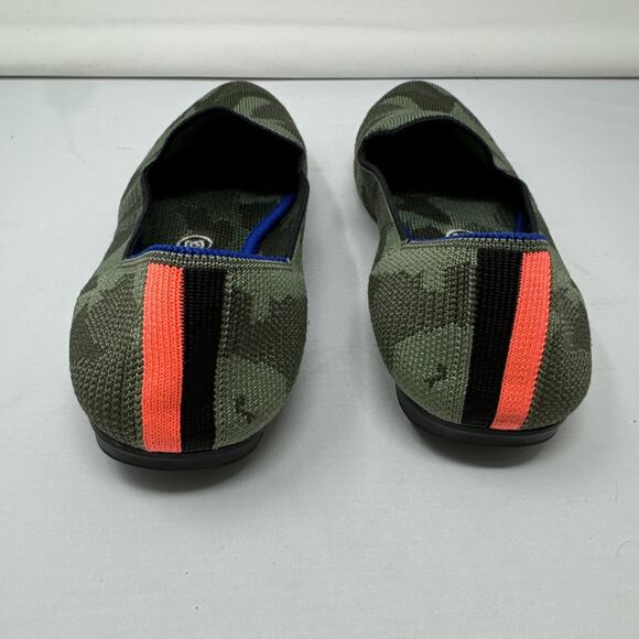 Rothy's The Loafer in Olive Camo Size 8.5 Comfort Travel Knit Slip On - Picture 3 of 6